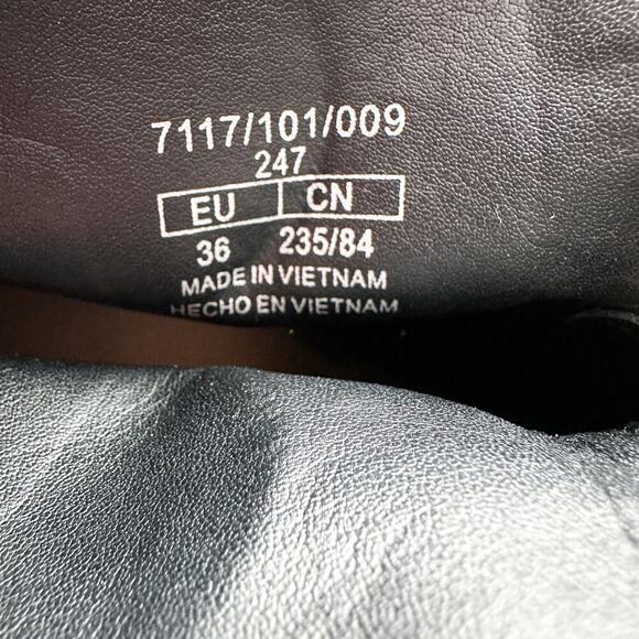 Zara Navy Blue Velvet Block Heel Lace Up Ankle Booties Zip Size 36 - Picture 15 of 16